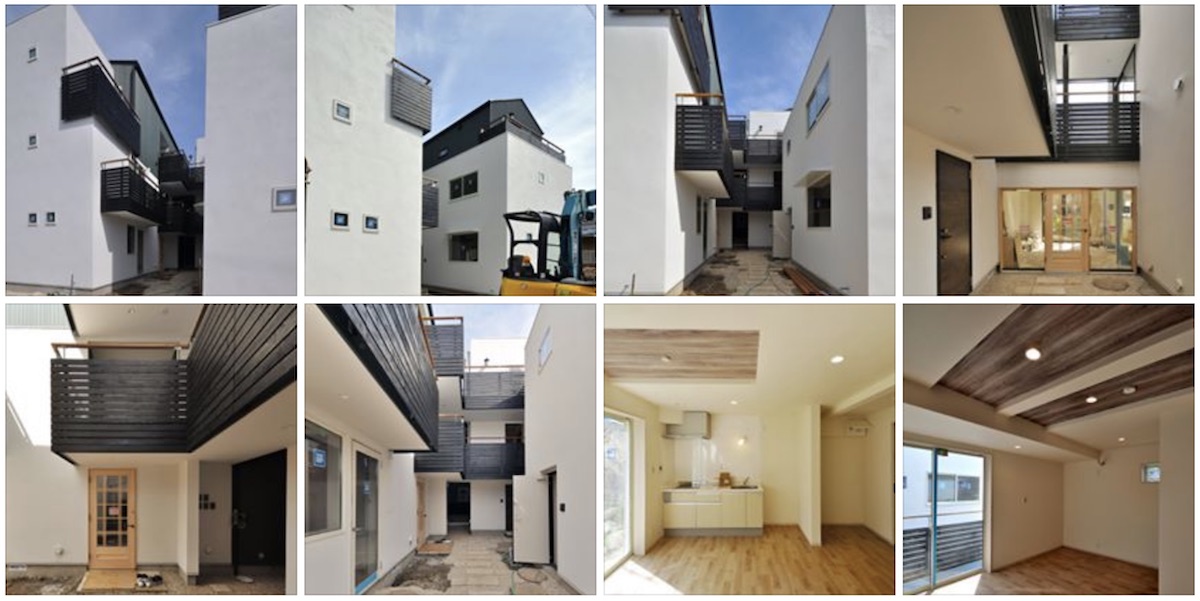 Hase, Apartment Building. Inspection today & almost finished. There are 9 units for rent, from one room to maisonette type. Two maisonette units descend from the entrance on the 3rd floor. Now available to new tenants.